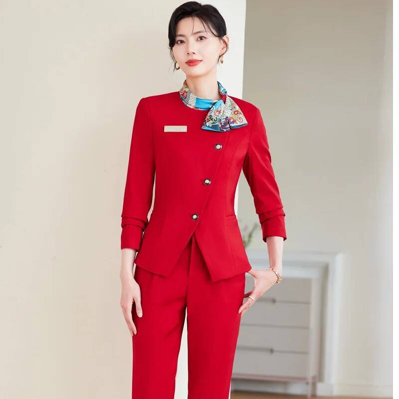 Women Formal Wear Blazers - Plus Size Formal Elegant Styles Pantsuits