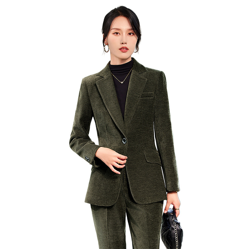 2024 Autumn New Corduroy Elega - Women Formal Wear Blazers ulasan dan harga