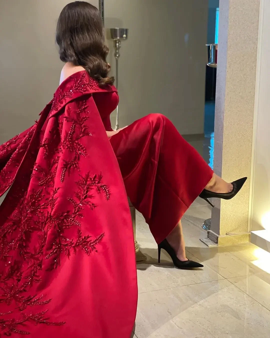 Customized Ankle Length Sheath - Women Formal Wear Dress ulasan dan harga