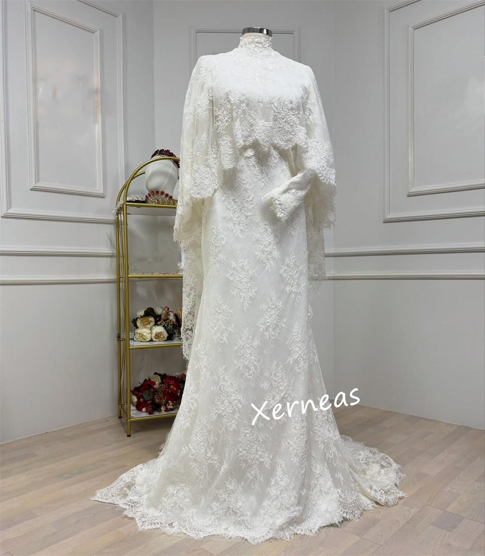 Customized Lace High Collar Tr - Women Formal Wear Dress ulasan dan harga