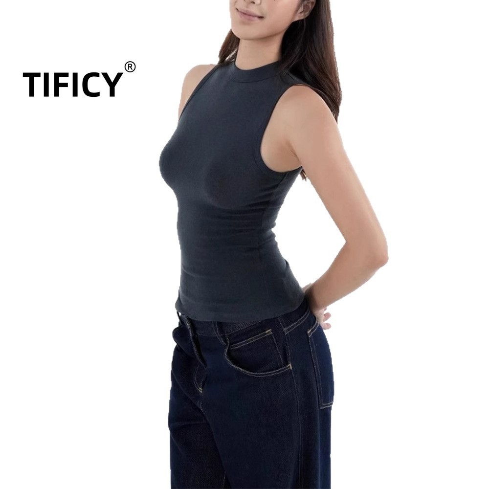 Retro Sport Semi High Neck Sle - Women'S Formal Evening Wear Tops ulasan dan harga