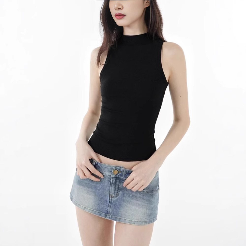 Retro Sport Semi High Neck Sle - Women'S Formal Evening Wear Tops ulasan dan harga