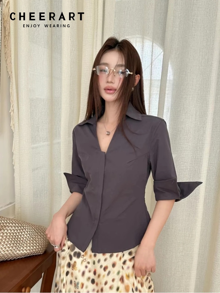 CHEERART Fall Women'S Blouses  - Women Formal Wear Korean ulasan dan harga