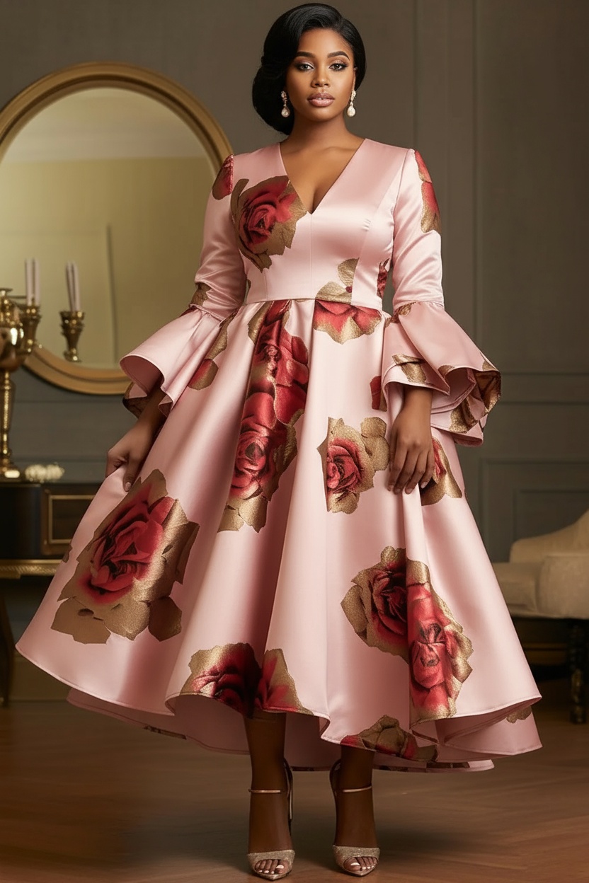 Fashion Elegant Plus Size Sati - Women Formal Wear Dress ulasan dan harga