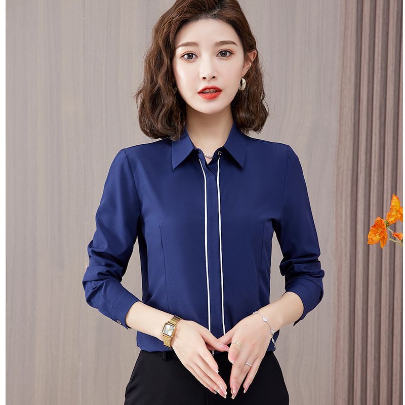 White Shirt Women's Long-sleev - Women Formal Wear White Shirt ulasan dan harga