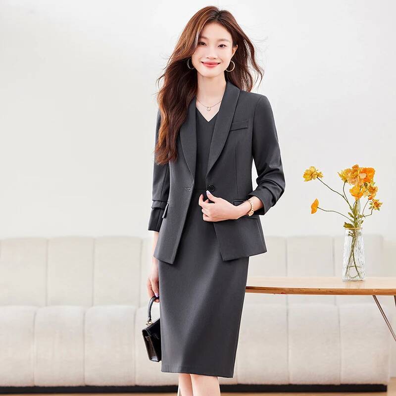 High Quality Fabric Women Busi - Women Formal Wear Dress ulasan dan harga