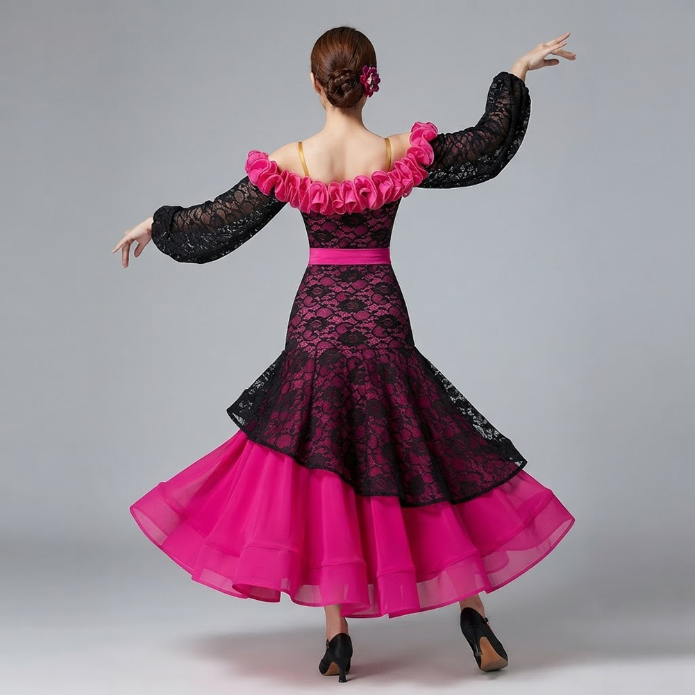 Women's Rose Red Ballroom Danc - Women'S Red Formal Wear ulasan dan harga