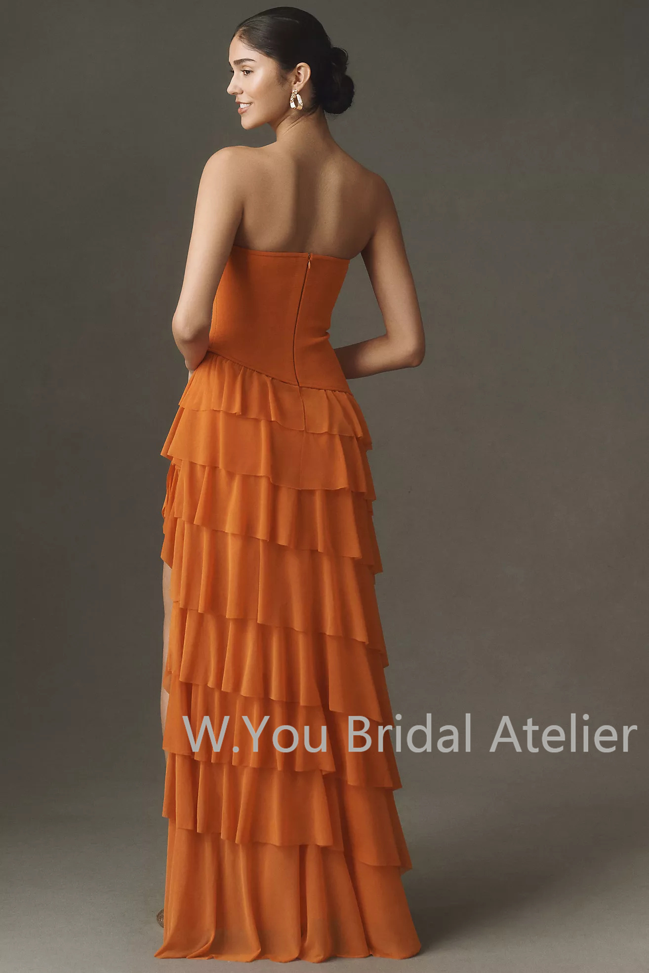 Evening Dresses Tiered Ruffle  - Women'S Formal Evening Wear Tops ulasan dan harga
