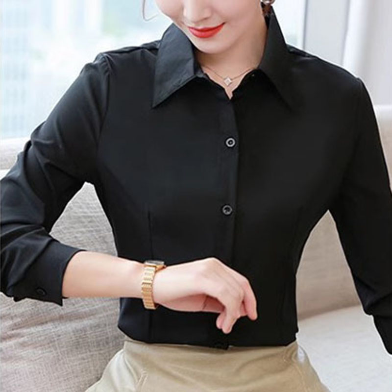 White Slim Fit Formal Office L - Women Formal Wear Korean ulasan dan harga