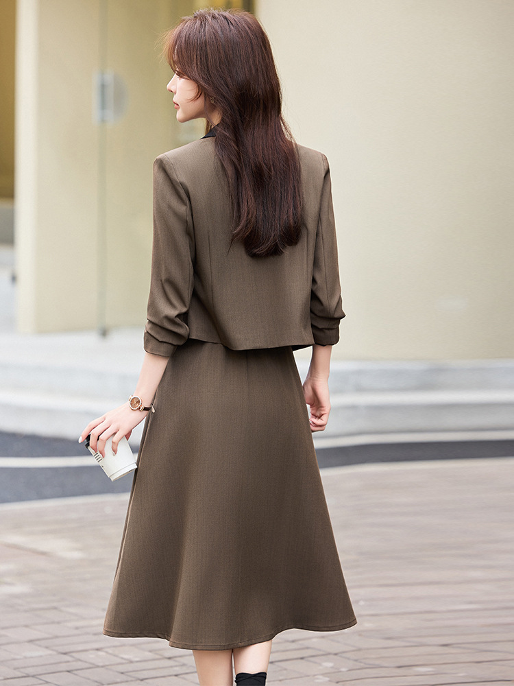 Gray short blazer for women, n - Women Formal Wear Blazers ulasan dan harga