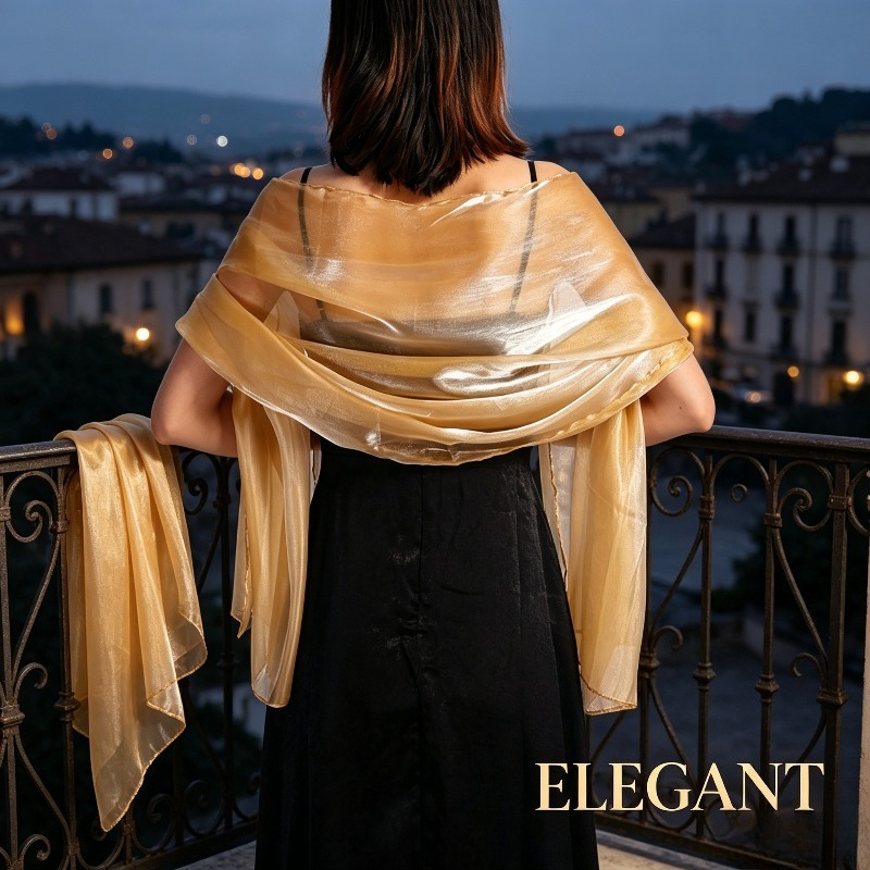 Elegant Solid Color Shawl for  - Women Formal Wear Dress ulasan dan harga