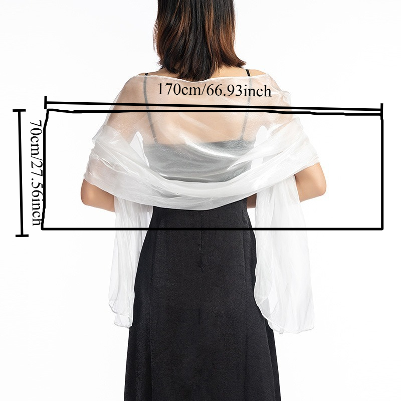 Elegant Solid Color Shawl for  - Women Formal Wear Dress ulasan dan harga