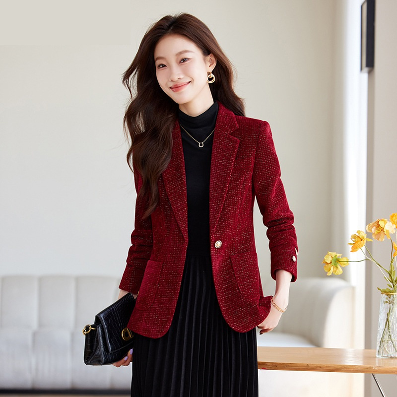 Ladies Blazer Coat Women Black - Women'S Red Formal Wear ulasan dan harga