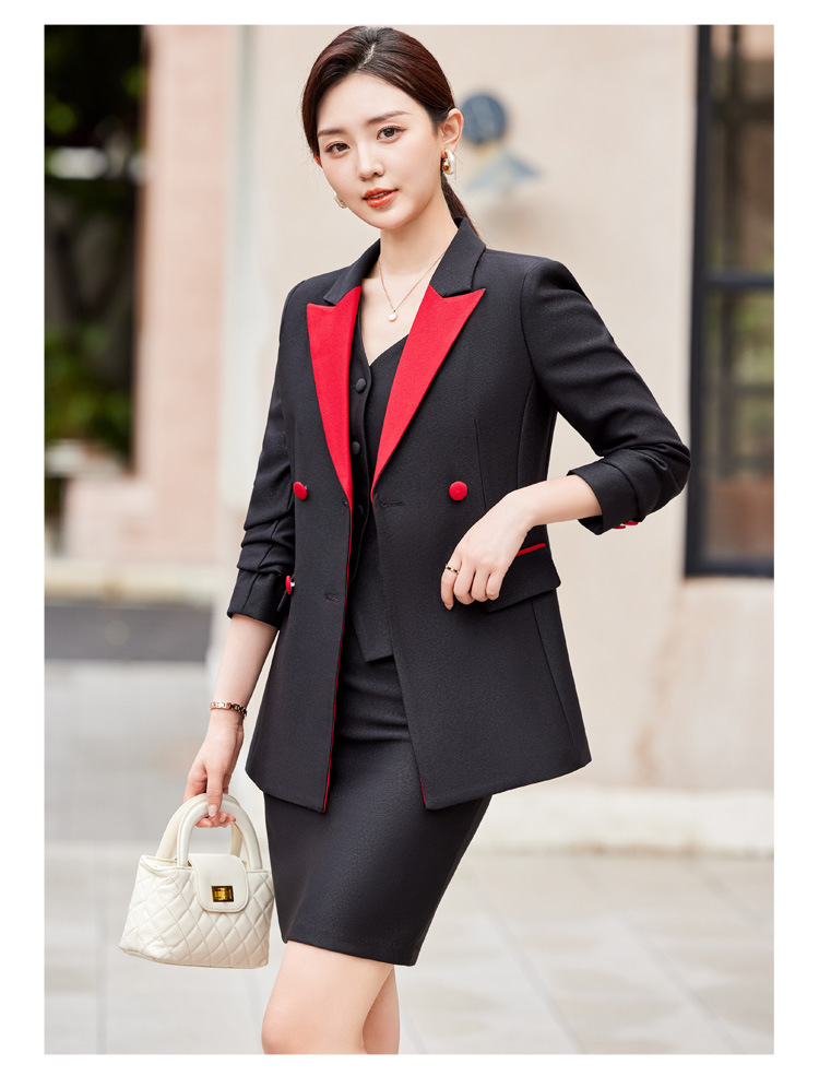 2024 Elegant Red Black Women P - Women Formal Wear Blazers ulasan dan harga