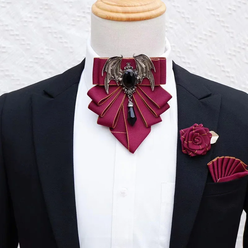 Men's Bow Tie Brooch Set Briti - Women Formal Wear Korean ulasan dan harga