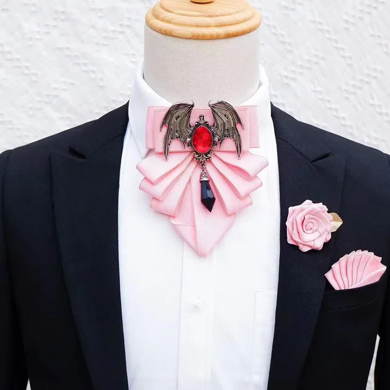 Men's Bow Tie Brooch Set Briti - Women Formal Wear Korean ulasan dan harga