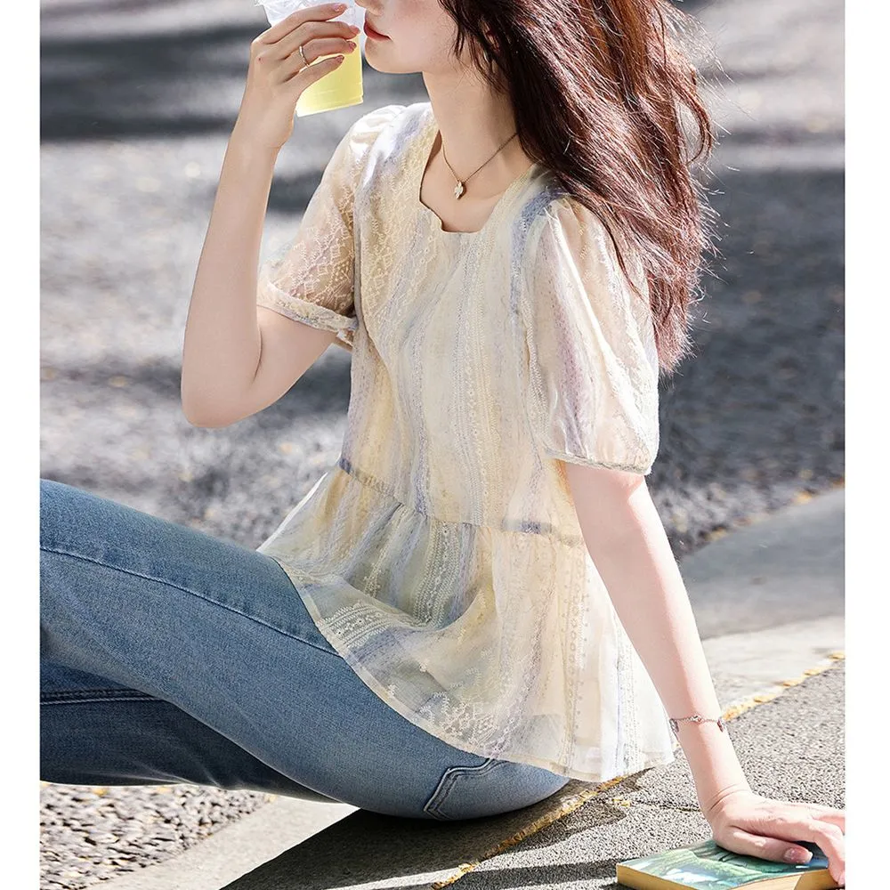 Women Korean Style Loose Puff  - Women Formal Wear Korean ulasan dan harga