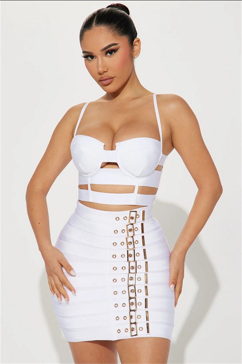 Black White Bandage Women Prom - Women'S Formal Evening Wear Tops ulasan dan harga