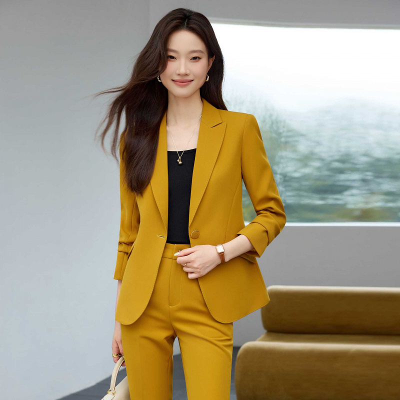 High-end Elegant Women's Suit  - Women Formal Wear White Shirt ulasan dan harga
