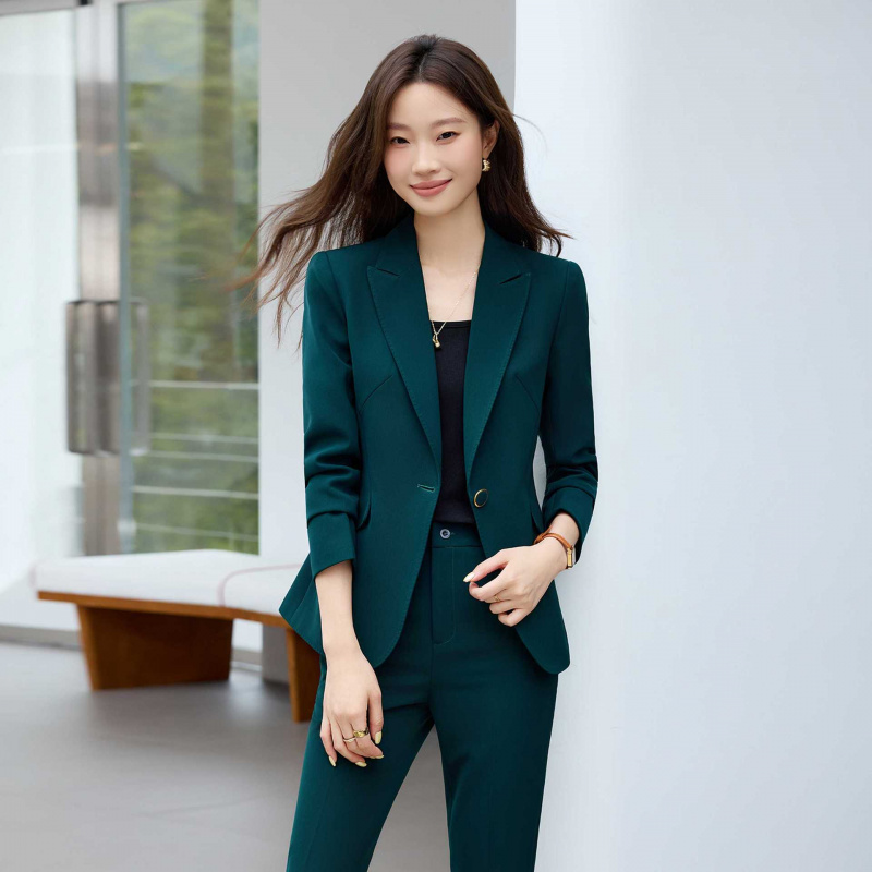 High-end Elegant Women's Suit  - Women Formal Wear White Shirt ulasan dan harga