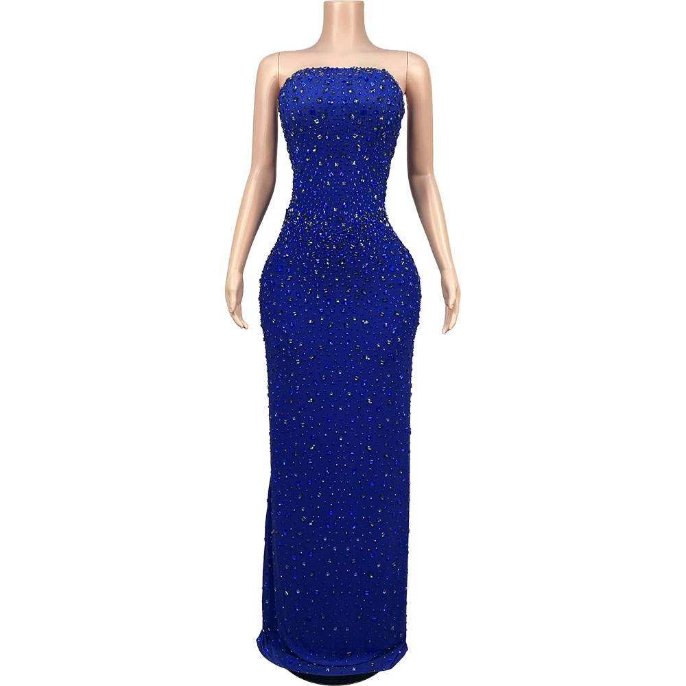 Sparkly Rhinestone Blue Strapl - Women'S Red Formal Wear ulasan dan harga