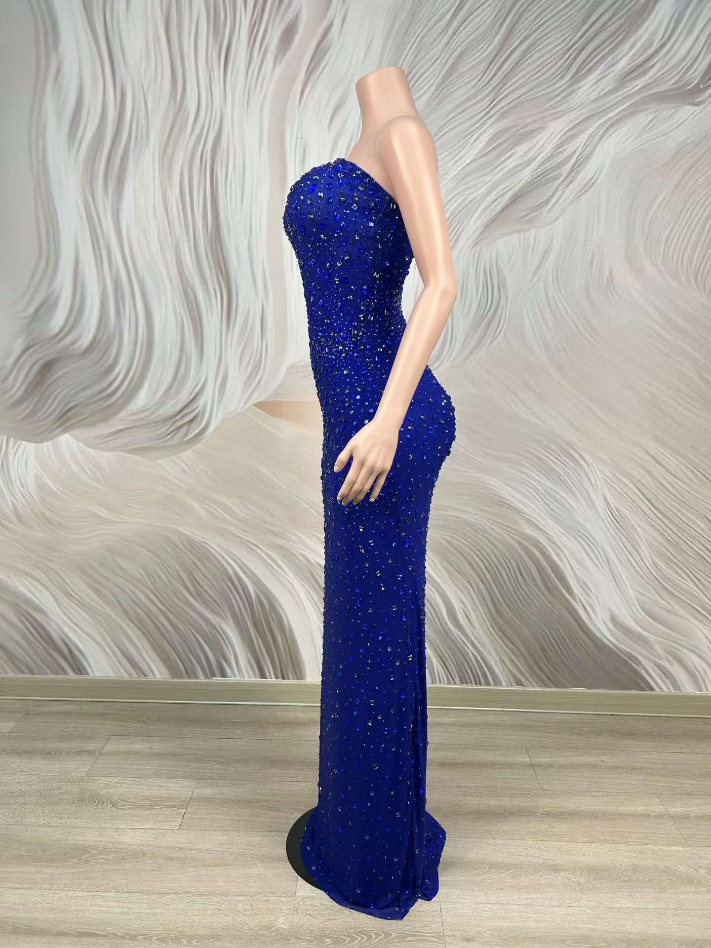 Sparkly Rhinestone Blue Strapl - Women'S Red Formal Wear ulasan dan harga